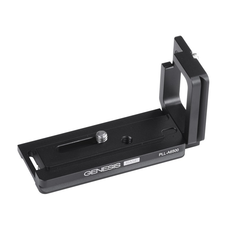 Genesis PLL-A6500 - Typ "L" -Platte mit Arca-Swiss-Halterung für Sony α6500-Kamera