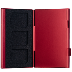 Genesis Gear pudełko ochronne na karty 6SD czerwone
